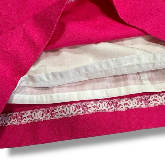 Lilly Pulitzer Maybell Peplum Embroidered Dress in Azalea Pink Size 12 - Picture 7 of 16